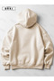 Scary Wolf Printed Oversized Beige Hooded Sweatshirt Black Pants Jogger – Comfortable and Stylish Hoodie - 5