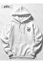 Scary Wolf Printed Oversized White Hooded Sweatshirt Black Pants Jogger – Comfortable and Stylish Hoodie - 4