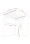 Ceiling clothes dryer 7x130 cm, - 5