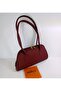 Burgundy Color Women's Hand and Shoulder Bag - 5