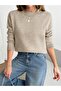 Soft Textured Oversized Basic Sweater