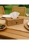 Rattan Knitted Napkin Holder, Paper Napkin Holder with Lid 25Cm-14Cm - 2