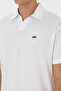 Men's Comfort Fit Mock Neck White T-Shirt 50324787-Vr013 - 7