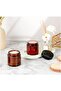 12 Pack Amber Round Glass Pot Jars, 100g Empty Jars with Lids - Refillable Cosmetic Travel Cont - 4