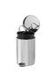 Pedal bin, 12 liter capacity, fireproof insert, silver, - 5