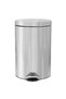 Pedal bin, 12 liter capacity, fireproof insert, silver, - 3