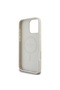 Case for IPhone 16 Pro, Saffiano Iridescent Script, Beige - 6