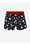 Giyçık Store's Navy Blue New Year Themed Men's Boxer Shorts and Socks - 5