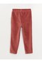 Lcw Baby Pink Elastic Waist Basic Baby Girl Velvet Sweatpants - 3