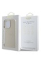 Case for IPhone 16 Pro, Saffiano Iridescent Script, Beige - 7