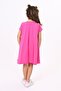 Girls' Printed Oversized Crew Neck Short Sleeve Dress - 4