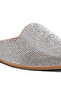 Women Rhinestones Embellished Mules in Black and Silver - 3