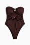 Padded-cup bandeau swimsuit - 6