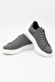 Men's Gray White Casual Lace-Up Suede Sports Shoes High Thick Sole Comfortable Stylish Comfortable Sneaker - 7