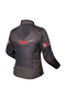 معطف نسائي من BLADE AIR باللون الأسود والأحمر - 2