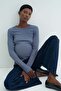 MAMA Ribbed jersey top