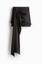 Draped satin skirt - 5