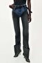 Two-tone straight-leg jeans - 2