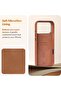 Classic Premium Leather Case for iPhone 17 Pro Max - Saddle - 6