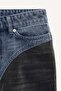 Two-tone straight-leg jeans - 6