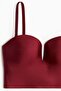 Padded-cup microfibre bustier - 5