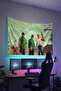 Gta Printed Wall Covering – Gamer-Themed, High-Quality Fabric, Tapestry Wall Carpet