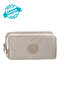 Licensed Crinkle Fabric Unisex Double Compartment Pen Holder Bag Cream - 2