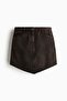 V-hem twill skirt