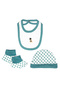 5 piece Sets include Bib, Romper, Mittens, Cap and Sleepsuit, 9-12 Months - 4