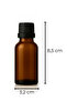 30ml Amber Glass Serum Bottle + Black Inner Dropper Cap - 4
