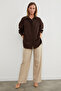 Basic Slit Oversized Shirt - 6