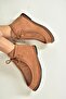 V846926302 Tan Suede Flat Sole Lace-Up Women's Boots