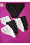 Laser Cut Women's Black and White Bikini Panties 6 Pack - 6