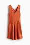 Flared satin dress