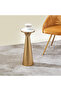 Round Top Metal Accent Table - 20x20x54 cms