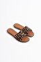 Loose Bitter Brown Genuine Leather Slippers - 2
