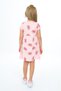 Girl's Printed Relax Fit Crew Neck Short Sleeve Dress - 4