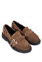 Women's Genuine Leather Mink Loafer Shoes - 2