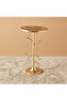 Metal Top Accent Table with Pedestal Base - 32x32x55 cm - 2