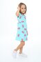 Girl's Printed Relax Fit Crew Neck Short Sleeve Dress - 2