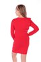 Girls' Regular Fit Crew Neck Long Sleeve Ruffle Dress - 2