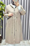 Women's Hijab Clothing Plus Size French Size Transitional Trench Coat - 8