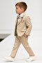 Boy's Chain-Montero Jacketed Tuxedo Suit / Jacket, Pants, Vest, Shirt Bow Tie Slim Fit - 2