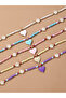 5pcs Girl's Heart Shape pendant Beaded Necklace - 3