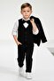 Boy's Chain-Montero Jacketed Tuxedo Suit / Jacket, Pants, Vest, Shirt Bow Tie Slim Fit - 3