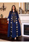 Graphic Print Thick Striped Detail Jalabiya