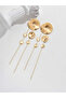 Round Decor Tassel Earrings - 6