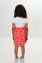 Girl's Printed Relax Fit Crew Neck Short Sleeve Dress - Color Block - 4