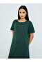 Solid Yoke Button Placket Nightdress