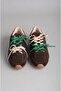 Seç 33122 Genuine Leather Double Lace-Up Sneakers Brown Suede - 2